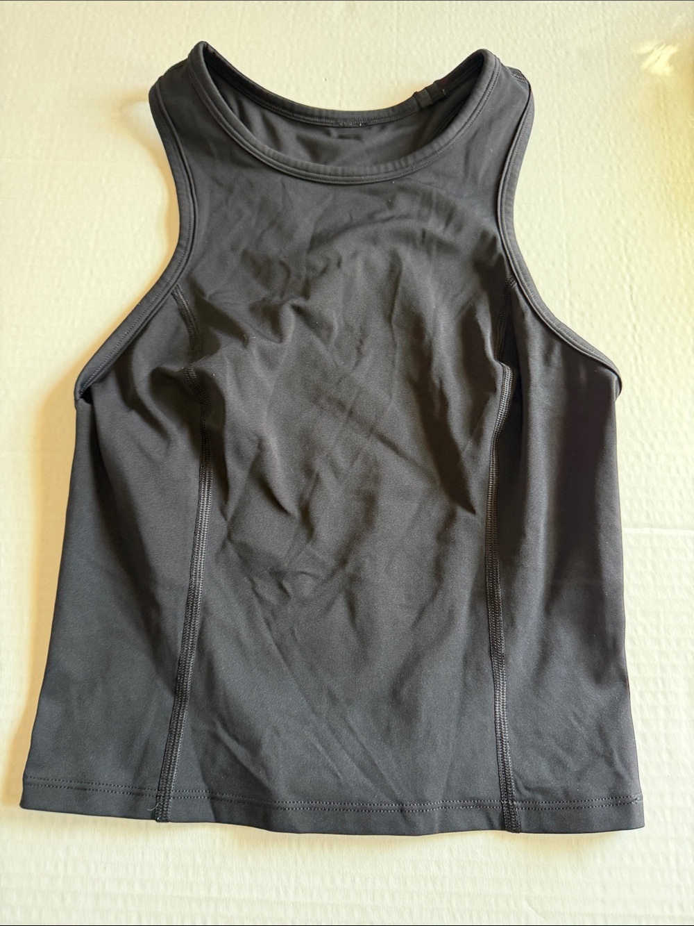 lululemon athletica Black Crop Tank Top Size 4